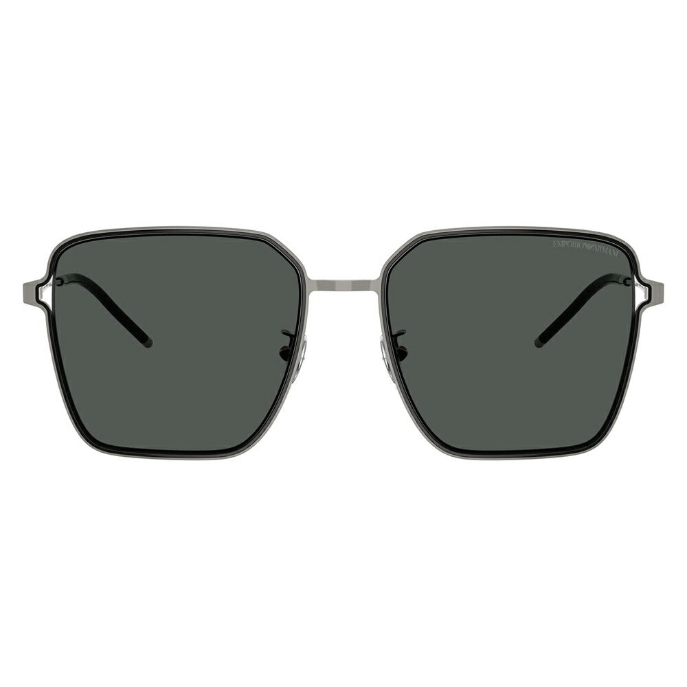 【正規品販売店】エンポリオアルマーニ サングラス 伊達 メガネ 眼鏡 EA2159D 301487 57 EMPORIO ARMANI アジアンフィットモデル ウェリントン スクエア メタル