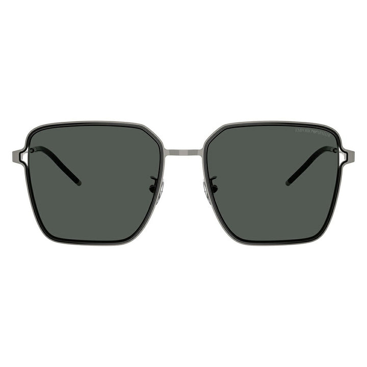 【正規品販売店】エンポリオアルマーニ サングラス 伊達 メガネ 眼鏡 EA2159D 301487 57 EMPORIO ARMANI アジアンフィットモデル ウェリントン スクエア メタル