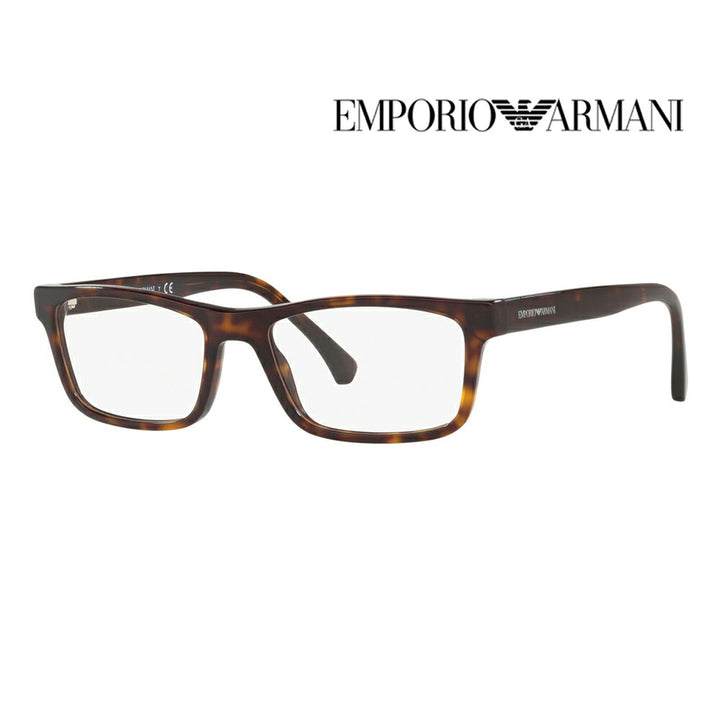 [Outlet] Non-prescription 1.55 lens replacement +0 yen Emporio Armani Fashion Glasses Eyeglasses Sunglasses EA3143F 5089 55 EMPORIO ARMANI Full fit model Square Cell 