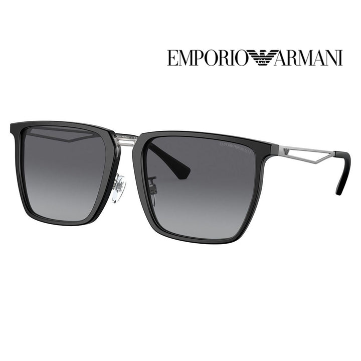 【正規品販売店】エンポリオアルマーニ サングラス EA4196D 5001T3 57 EMPORIO ARMANI アジアンモデル スクエア メタル メンズ 偏光