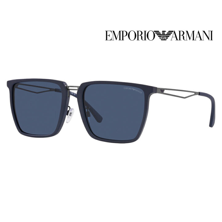 【オススメ価格】エンポリオアルマーニ サングラス EA4196D 508880 57 EMPORIO ARMANI アジアンモデル スクエア メタル メンズ