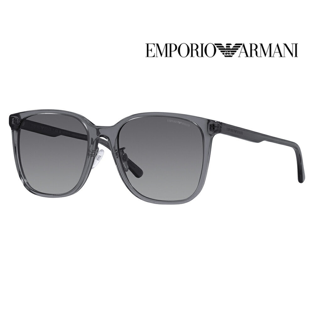 【オススメ価格】エンポリオアルマーニ サングラス 伊達 メガネ 眼鏡 EA4206D 5029T3 57 EMPORIO ARMANI セル スクエア メンズ アジアンデザインモデル 偏光