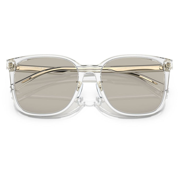 【正規品販売店】エンポリオアルマーニ サングラス 伊達 メガネ 眼鏡 EA4206D 5893/3 57 EMPORIO ARMANI セル スクエア メンズ アジアンデザインモデル