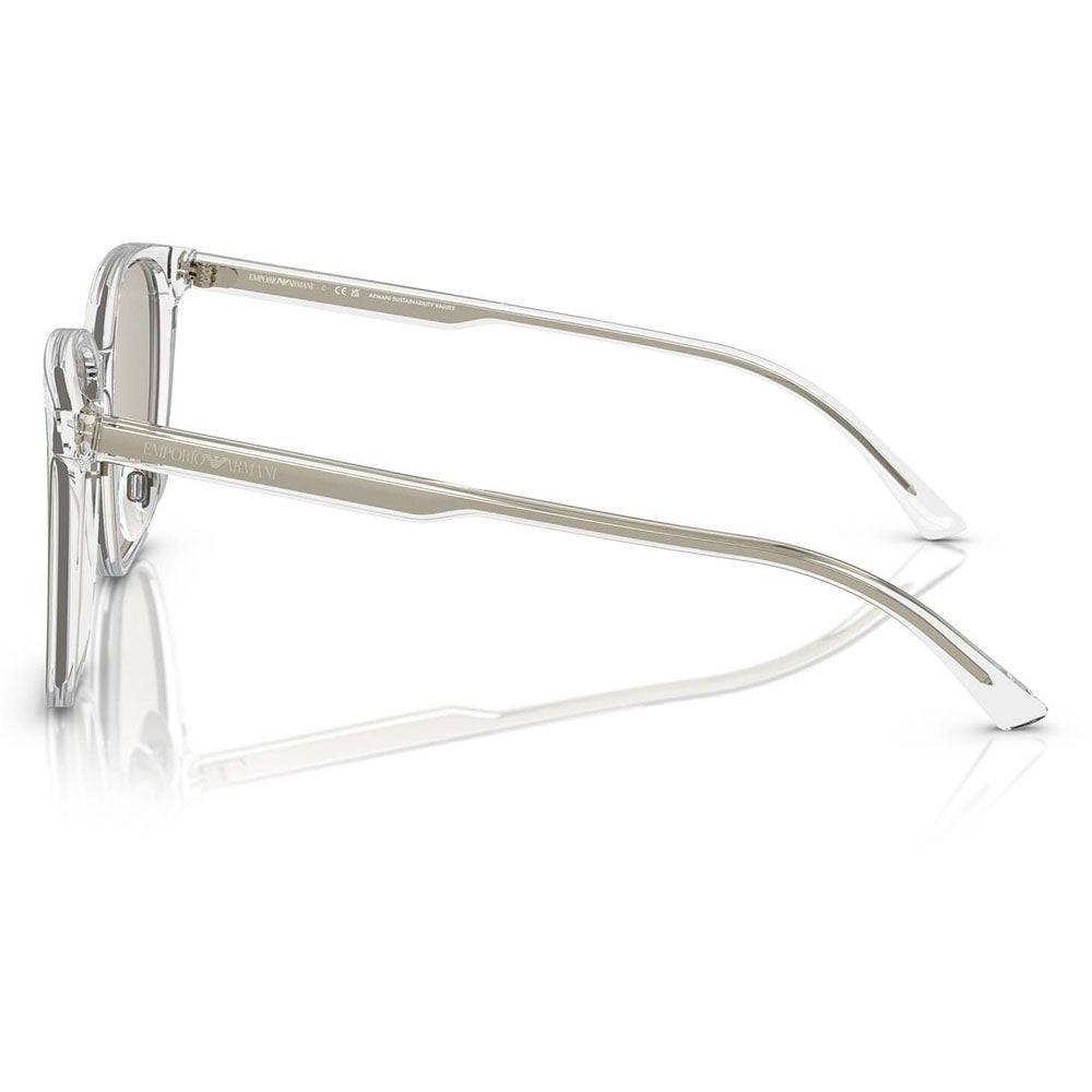 【正規品販売店】エンポリオアルマーニ サングラス 伊達 メガネ 眼鏡 EA4206D 5893/3 57 EMPORIO ARMANI セル スクエア メンズ アジアンデザインモデル