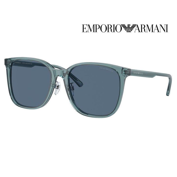 【正規品販売店】エンポリオアルマーニ サングラス 伊達 メガネ 眼鏡 EA4206D 593480 57 EMPORIO ARMANI セル スクエア メンズ アジアンデザインモデル
