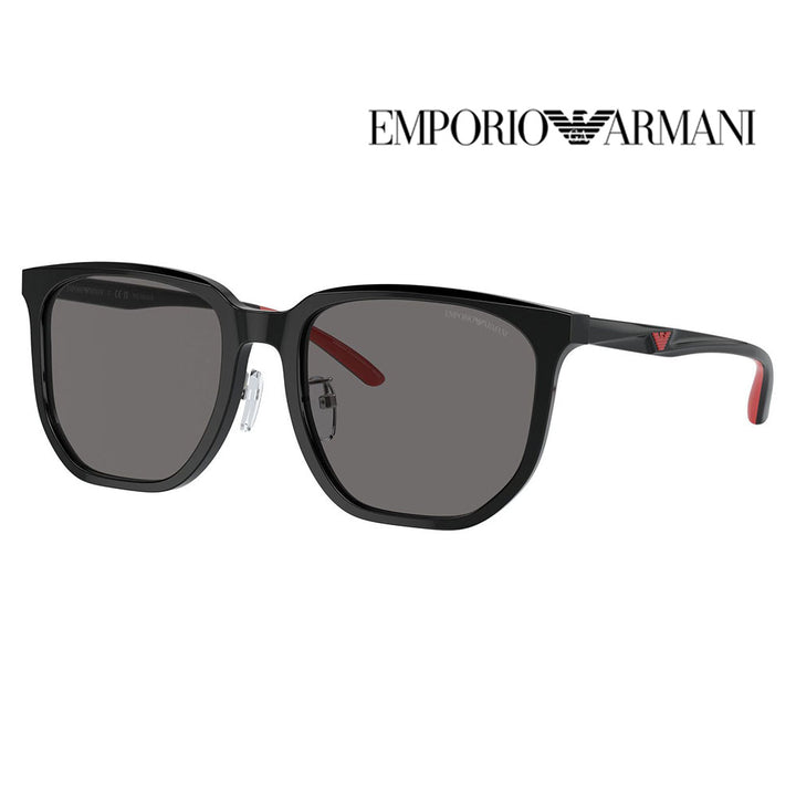 【正規品販売店】エンポリオアルマーニ サングラス 伊達 メガネ 眼鏡 EA4215D 501781 56 EMPORIO ARMANI セル スクエア メンズ アジアンデザインモデル 偏光