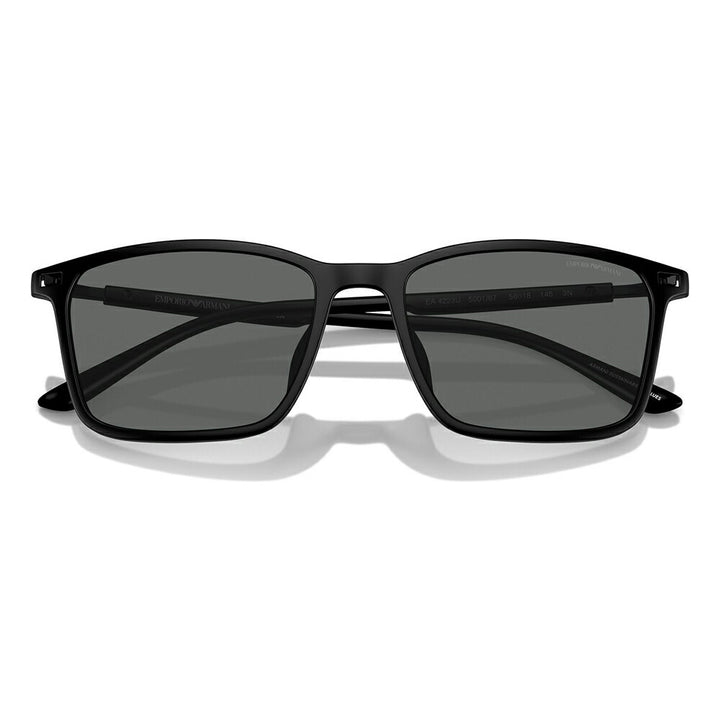 【正規品販売店】EMPORIO ARMANI サングラス EA4223U 500187 56 セル レクタングル メンズ アジアンデザインモデル