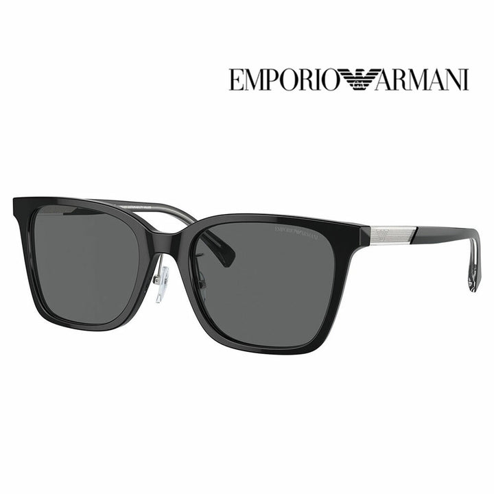 【正規品販売店】エンポリオアルマーニ サングラス 伊達 メガネ 眼鏡 EA4226D 501787 55 EMPORIO ARMANI スクエア アジアンフィット メンズ
