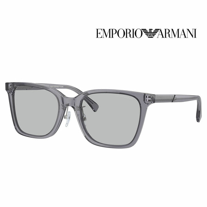 【正規品販売店】エンポリオアルマーニ サングラス 伊達 メガネ 眼鏡 EA4226D 502987 55 EMPORIO ARMANI スクエア アジアンフィット メンズ