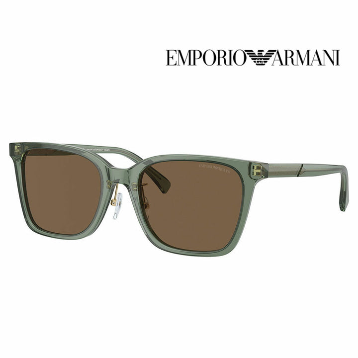【正規品販売店】エンポリオアルマーニ サングラス 伊達 メガネ 眼鏡 EA4226D 536273 55 EMPORIO ARMANI スクエア アジアンフィット メンズ