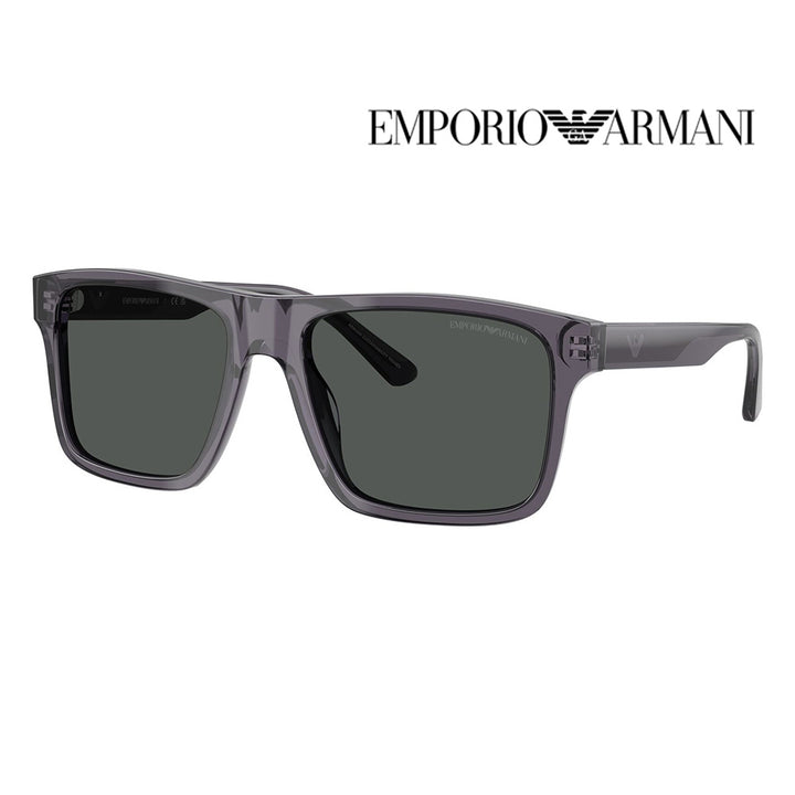 【正規品販売店】エンポリオアルマーニ サングラス EA4232F 610687 57 EMPORIO ARMANI セル スクエア メンズ フルフィットモデル