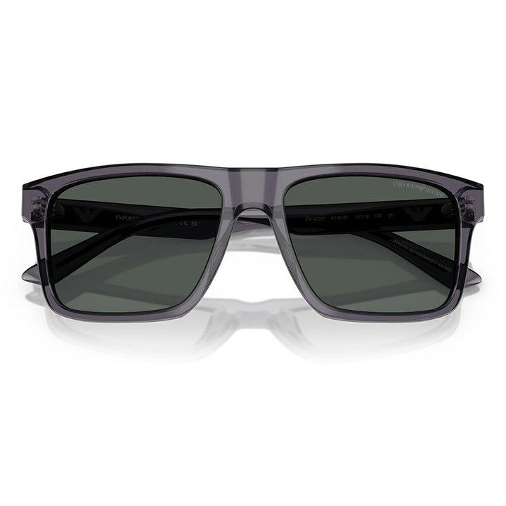 【正規品販売店】エンポリオアルマーニ サングラス EA4232F 610687 57 EMPORIO ARMANI セル スクエア メンズ フルフィットモデル