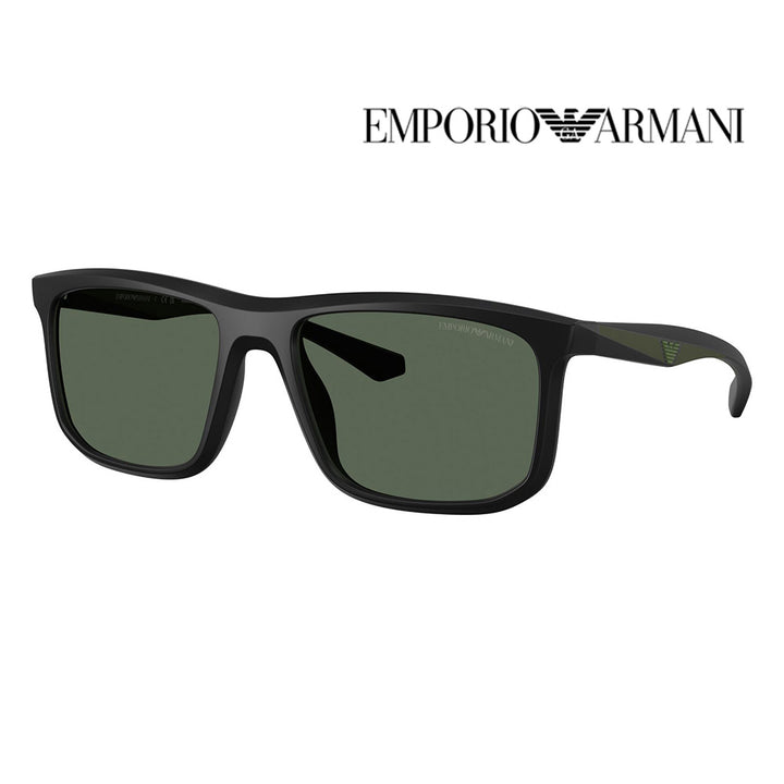 【正規品販売店】エンポリオアルマーニ サングラス EA4234U 500171 57 EMPORIO ARMANI セル スクエア メンズ ユニバーサルデザイン