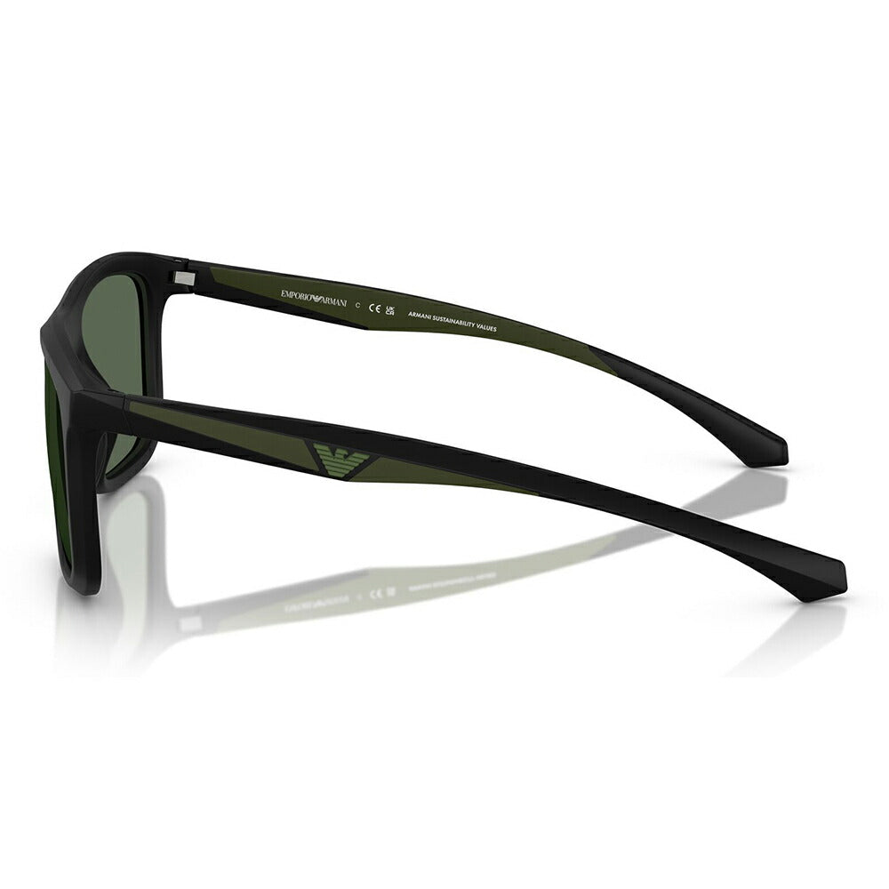 【正規品販売店】エンポリオアルマーニ サングラス EA4234U 500171 57 EMPORIO ARMANI セル スクエア メンズ ユニバーサルデザイン