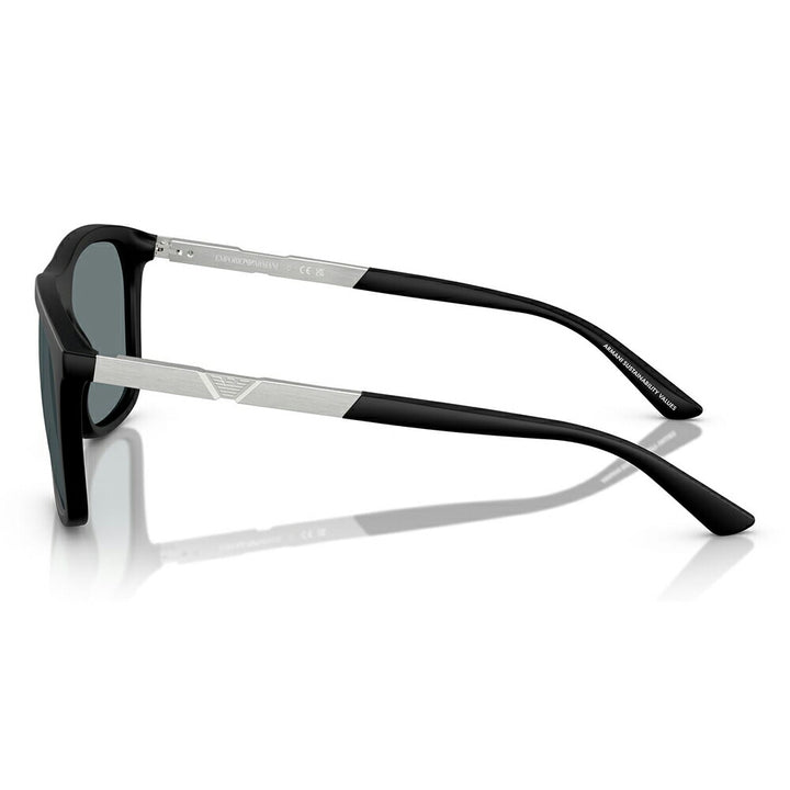 【正規品販売店】エンポリオアルマーニ サングラス EA4237F 50016G 57 EMPORIO ARMANI セル スクエア メンズ フルフィットモデル ミラーレンズ