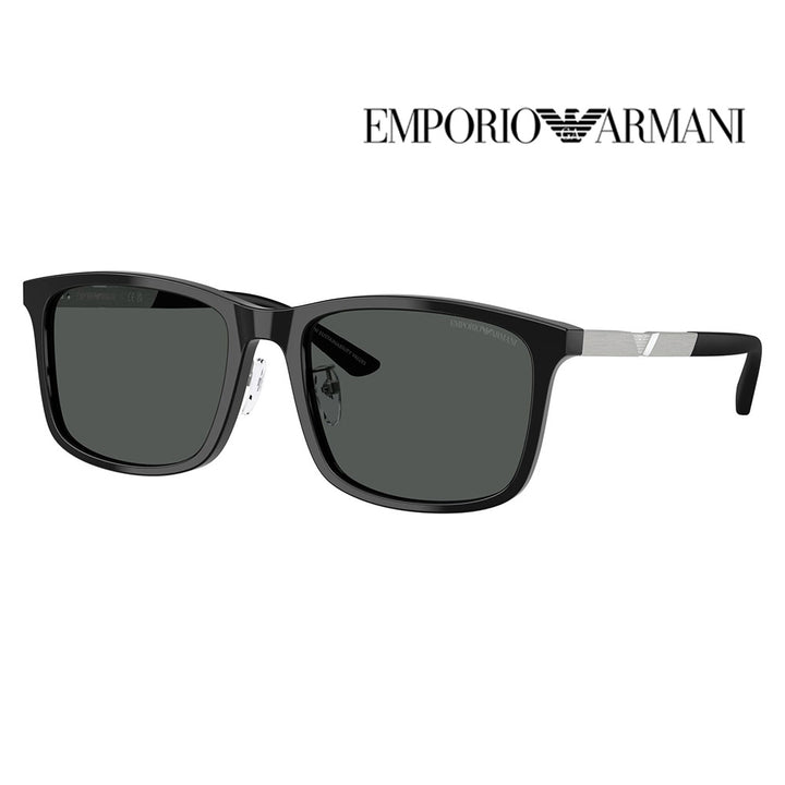 【正規品販売店】エンポリオアルマーニ サングラス 伊達 メガネ 眼鏡 EA4241D 501787 57 EMPORIO ARMANI アジアンデザインモデル  スクエア セル メンズ