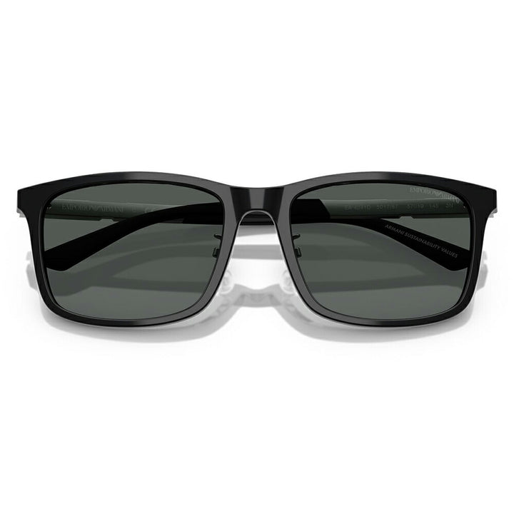【正規品販売店】エンポリオアルマーニ サングラス 伊達 メガネ 眼鏡 EA4241D 501787 57 EMPORIO ARMANI アジアンデザインモデル  スクエア セル メンズ