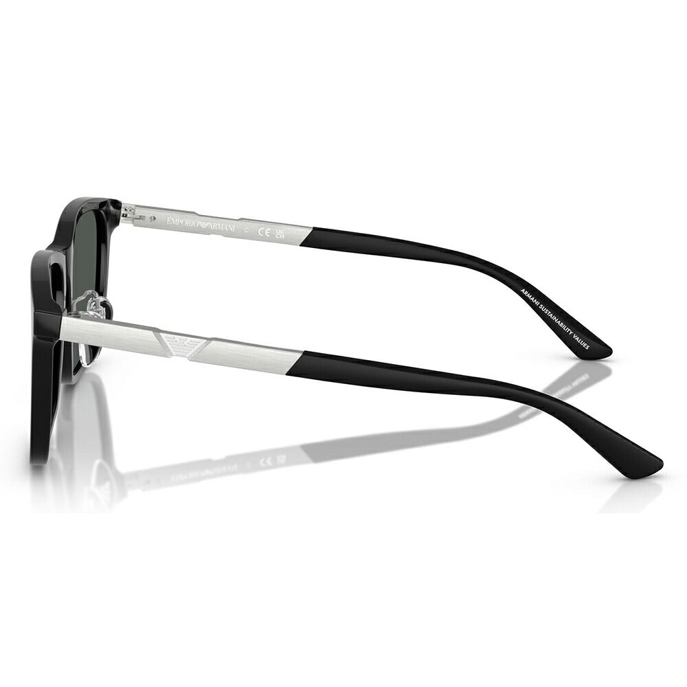 【正規品販売店】エンポリオアルマーニ サングラス 伊達 メガネ 眼鏡 EA4241D 501787 57 EMPORIO ARMANI アジアンデザインモデル  スクエア セル メンズ