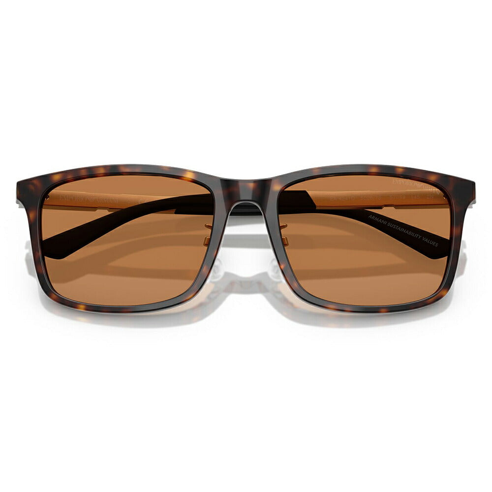【正規品販売店】エンポリオアルマーニ サングラス 伊達 メガネ 眼鏡 EA4241D 502673 57 EMPORIO ARMANI アジアンデザインモデル  スクエア セル メンズ