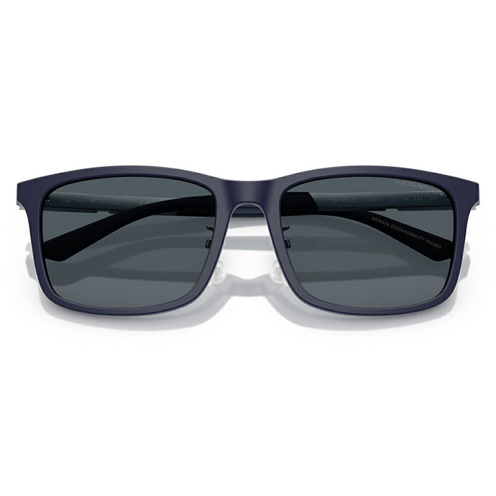 【正規品販売店】エンポリオアルマーニ サングラス 伊達 メガネ 眼鏡 EA4241D 618987 57 EMPORIO ARMANI  アジアンデザインモデル  スクエア セル メンズ