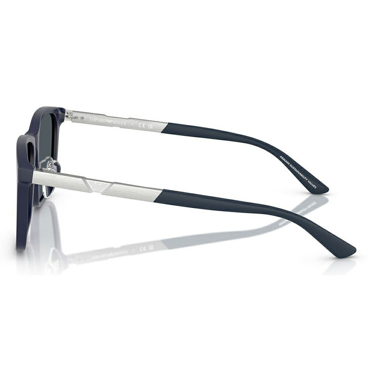 【正規品販売店】エンポリオアルマーニ サングラス 伊達 メガネ 眼鏡 EA4241D 618987 57 EMPORIO ARMANI  アジアンデザインモデル  スクエア セル メンズ