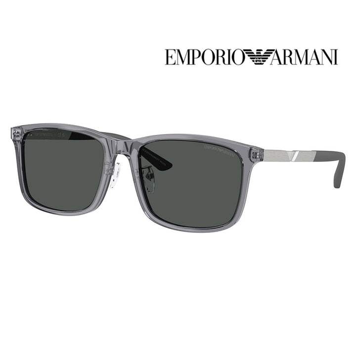 【正規品販売店】エンポリオアルマーニ サングラス 伊達 メガネ 眼鏡 EA4241D 620687 57 EMPORIO ARMANI アジアンデザインモデル  スクエア セル メンズ