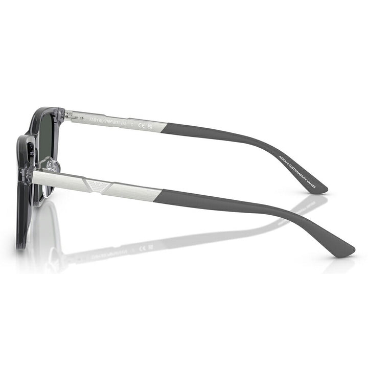 【正規品販売店】エンポリオアルマーニ サングラス 伊達 メガネ 眼鏡 EA4241D 620687 57 EMPORIO ARMANI アジアンデザインモデル  スクエア セル メンズ