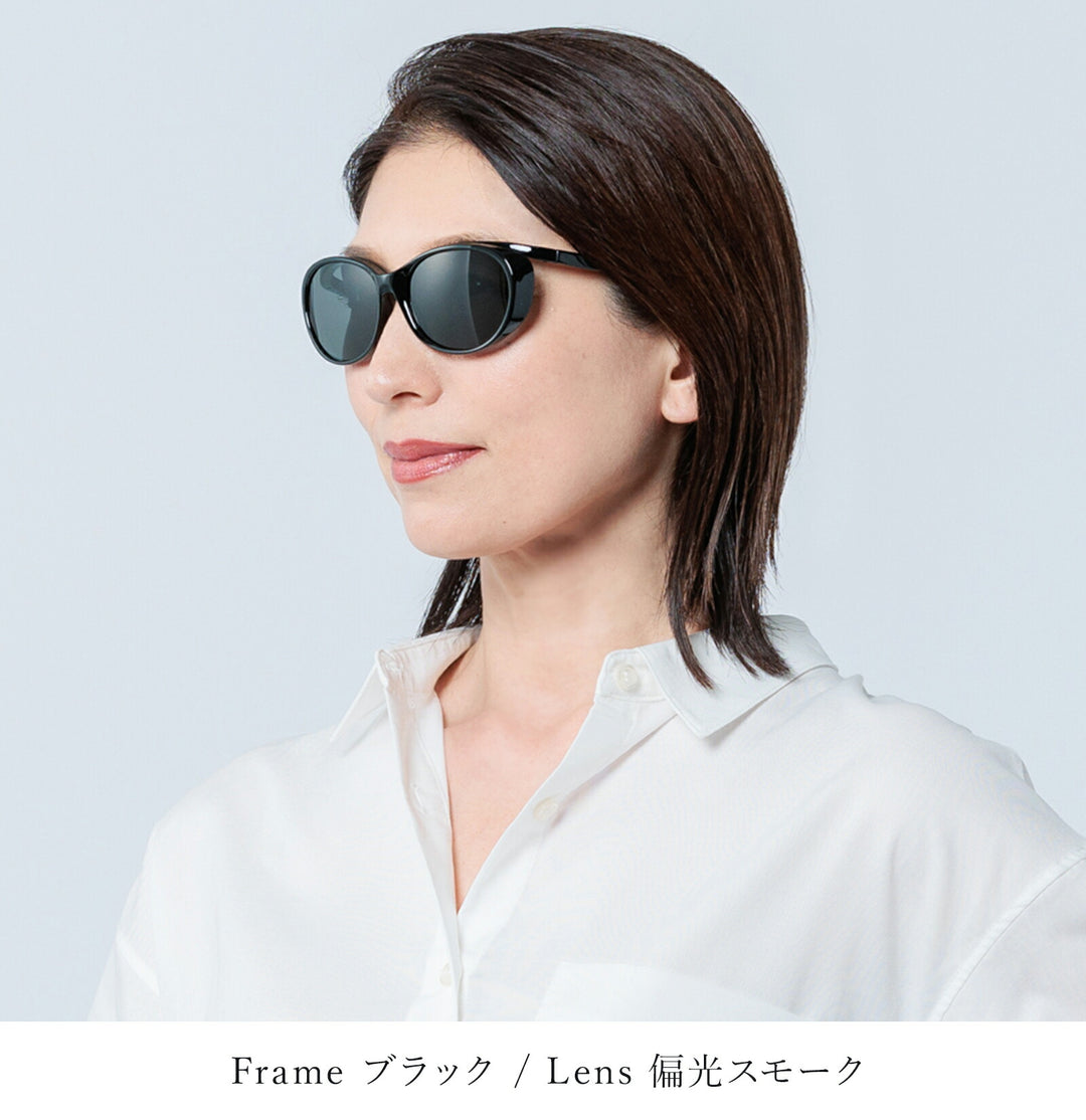 [Authorized Retailer] E-FIT EF-OS61 Stylish over-the-shoes sunglasses for women, sunglasses worn over glasses, polarized lenses, over-the-shoes sunglasses, UV protection, blue light protection, pollen protection, driving 