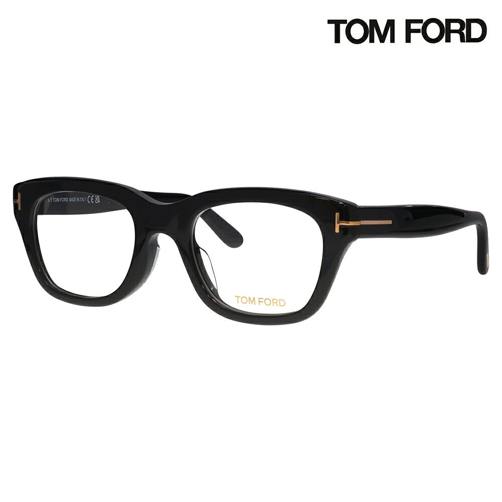 【正規品販売店】度なし1.55レンズ交換+0円 トムフォード メガネ フレーム FT5178-F 001 51 TOM FORD TOMFORD ウェリントン デモレンズ 伊達メガネ 眼鏡 Made In Italy