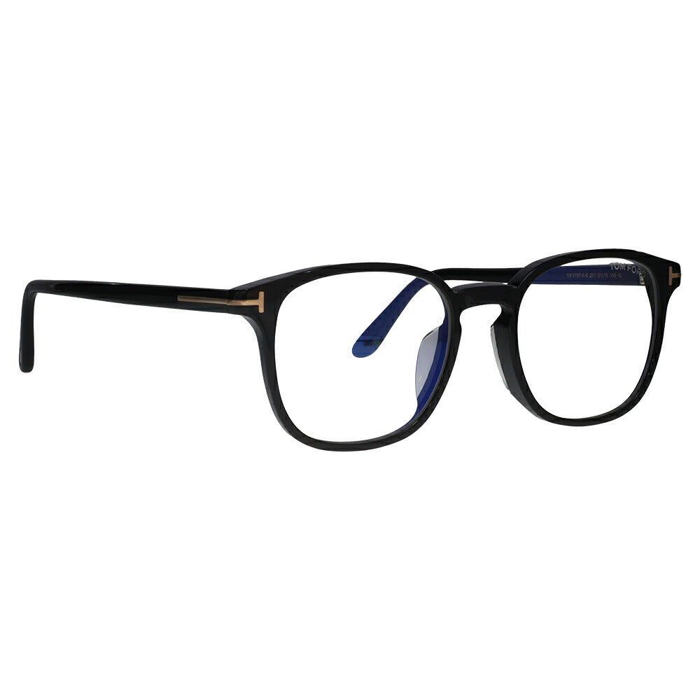 【正規品販売店】トムフォード メガネ フレーム FT5797KB 001 51 TOM FORD TOMFORD スクエア ブルーライトカット 伊達メガネ 眼鏡 Made In Italy