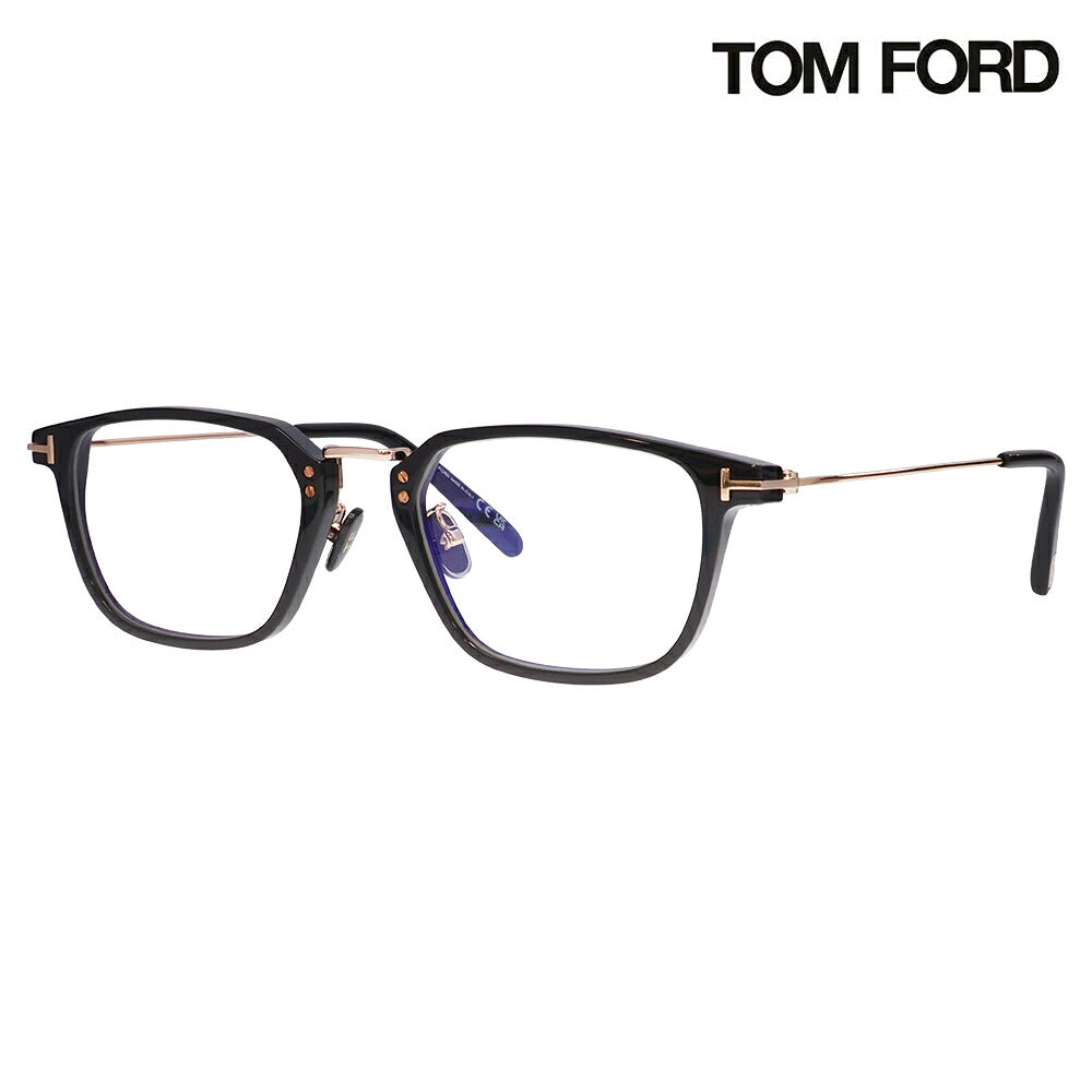 【正規品販売店】トムフォード メガネ フレーム FT5862DB 001 52 TOM FORD TOMFORD スクエア ブルーライトカット伊達メガネ眼鏡 MadeInItaly