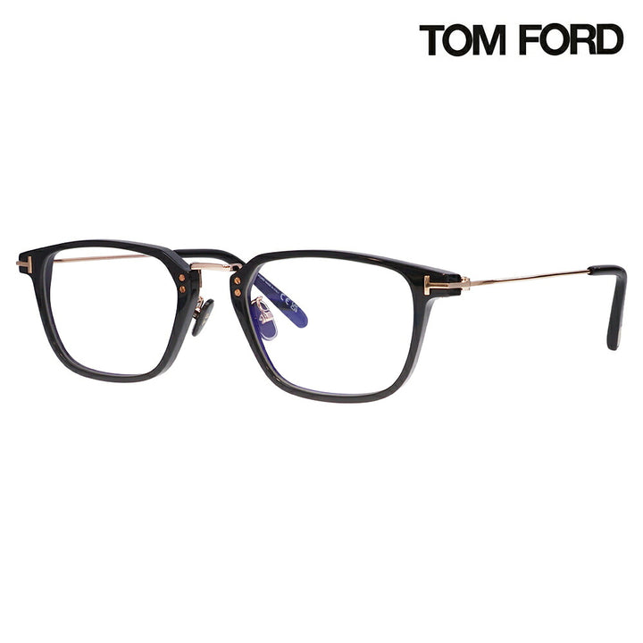 【正規品販売店】トムフォード メガネ フレーム FT5862DB 001 52 TOM FORD TOMFORD スクエア ブルーライトカット伊達メガネ眼鏡 MadeInItaly