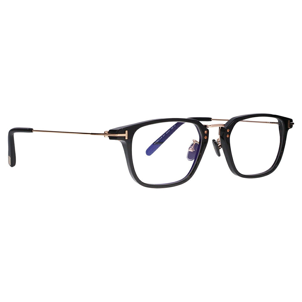 【正規品販売店】トムフォード メガネ フレーム FT5862DB 001 52 TOM FORD TOMFORD スクエア ブルーライトカット伊達メガネ眼鏡 MadeInItaly