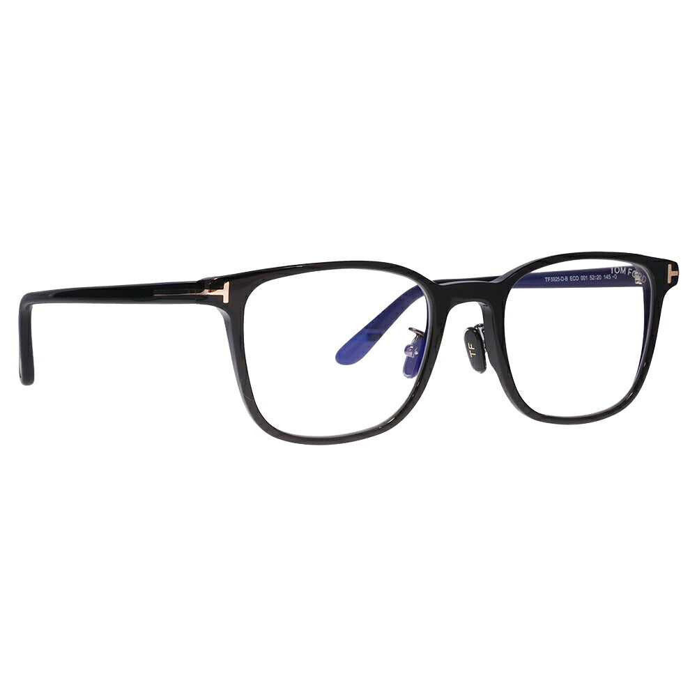 【正規品販売店】トムフォード メガネ フレーム FT5925DB 001 52 TOM FORD TOMFORD スクエア ブルーライトカット伊達メガネ眼鏡 MadeInItaly