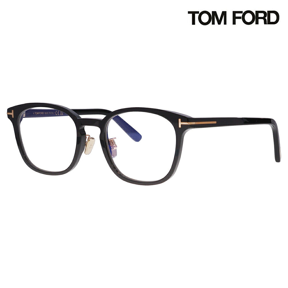 【正規品販売店】トムフォード メガネ フレーム FT5997KB 001 51 TOM FORD TOMFORD ウェリントン ブルーライトカット伊達メガネ眼鏡 MadeInItaly