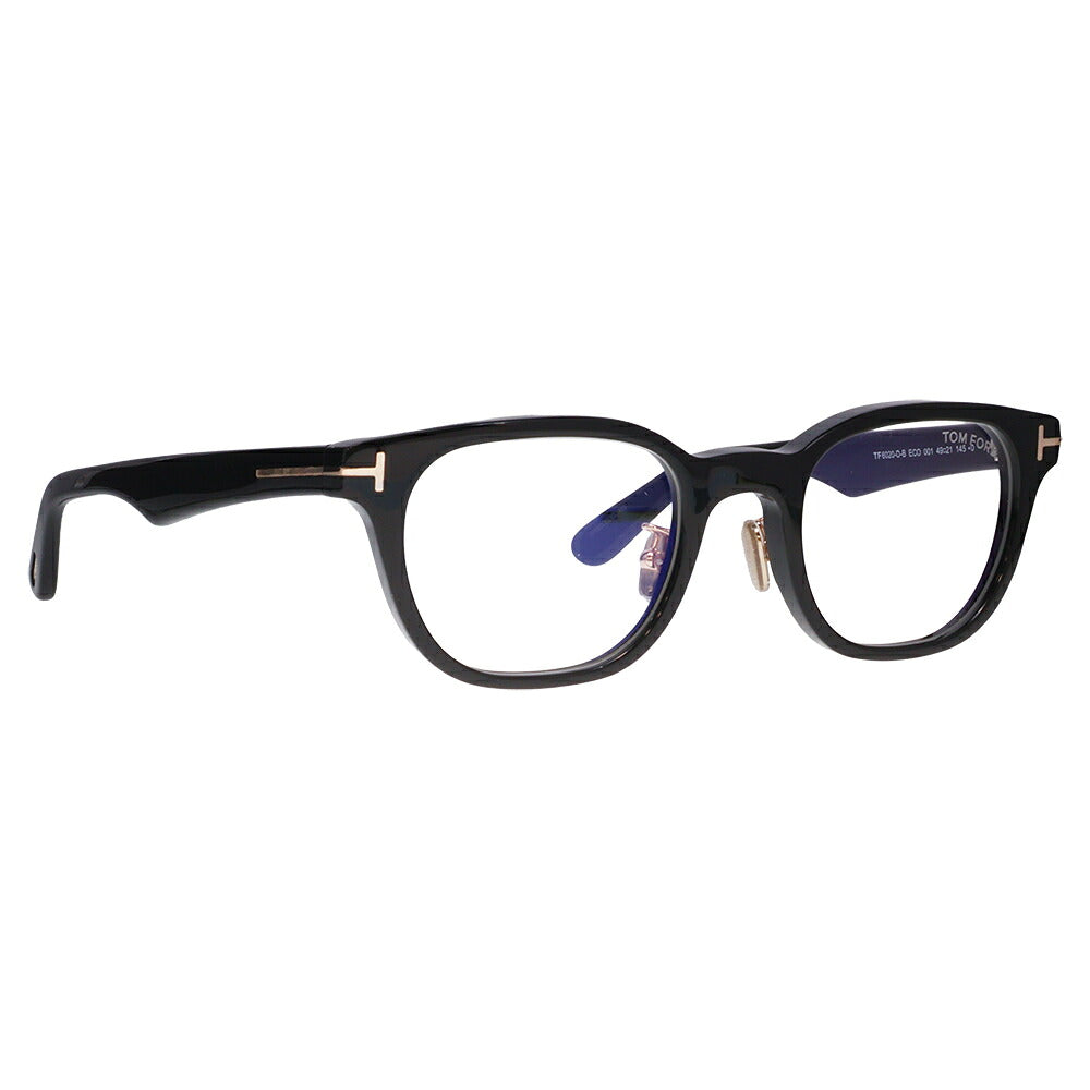 【正規品販売店】トムフォード メガネ フレーム FT6020DB 001 49 TOM FORD TOMFORD ウェリントン ブルーライトカット伊達メガネ眼鏡 MadeInItaly