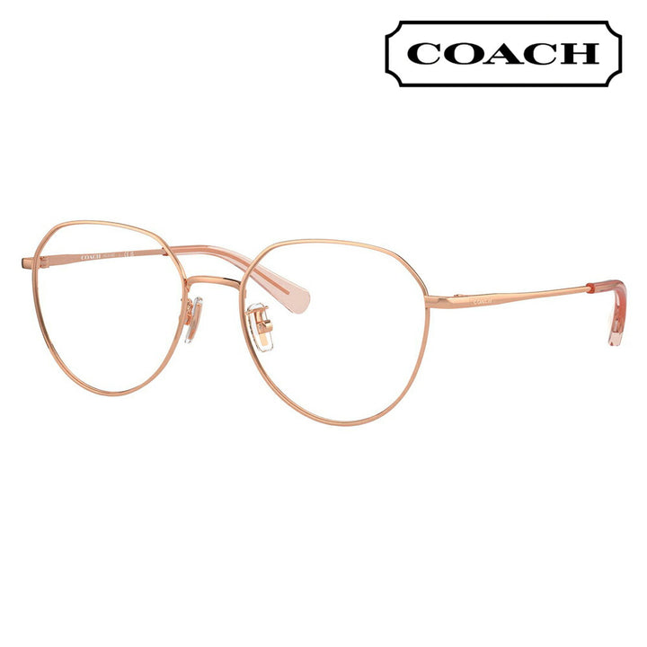 度なし1.55レンズ交換+0円 コーチ メガネ フレーム HC5116D 9331 53 COACH ボストン メタル アジアンモデル レディース