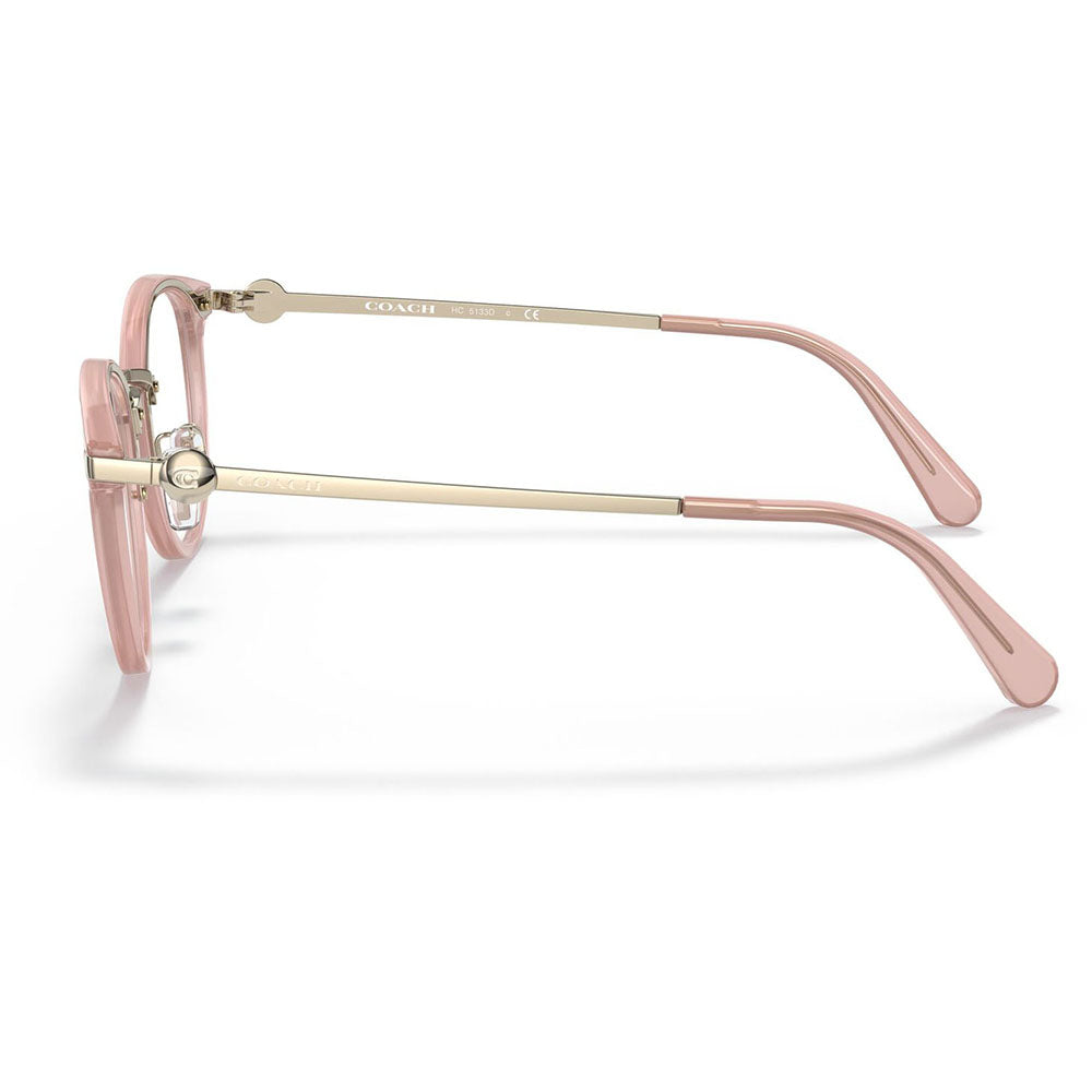 【正規品販売店】度なし1.55レンズ交換+0円 コーチ メガネ  HC5133D 5113 49 52 COACH ボストン ラウンド クラシック メタル コンビネーション アジアンモデル レディース