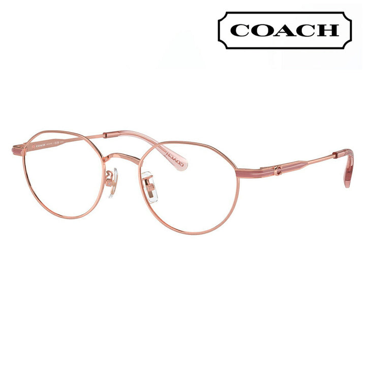 【正規品販売店】度なし1.55レンズ交換+0円 コーチ メガネ  HC5173TD 9331 49 COACH ラウンド メタル アジアンデザイン レディース 眼鏡 伊達メガネ