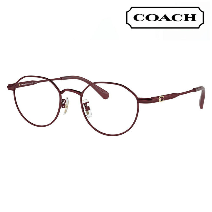 【正規品販売店】度なし1.55レンズ交換+0円 コーチ メガネ  HC5173TD 9413 49 COACH ラウンド メタル アジアンデザイン レディース 眼鏡 伊達メガネ