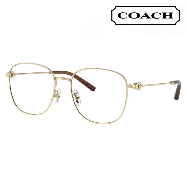 度なし1.55レンズ交換+0円 コーチ メガネ フレーム HC5179D 9005 56 COACH スクエア メタル アジアンデザイン レディース