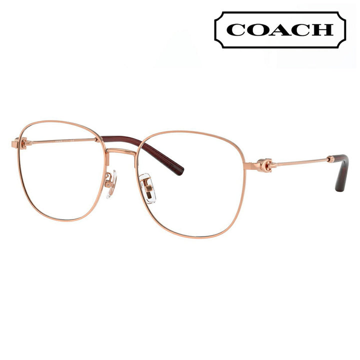 度なし1.55レンズ交換+0円 コーチ メガネ フレーム HC5179D 9331 56 COACH スクエア メタル アジアンデザイン レディース