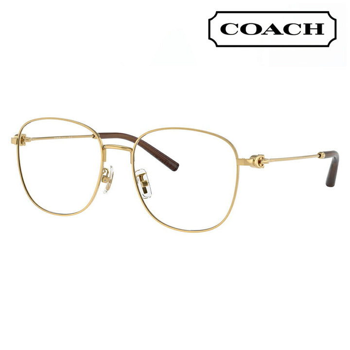 度なし1.55レンズ交換+0円 コーチ メガネ フレーム HC5179D 9441 56 COACH スクエア メタル アジアンデザイン レディース
