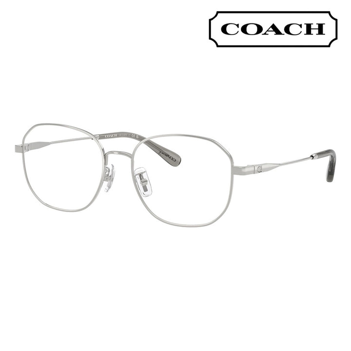 【正規品販売店】度なし1.55レンズ交換+0円 コーチ メガネ  HC5187D 9001 54 COACH ラウンド メタル アジアンデザイン レディース