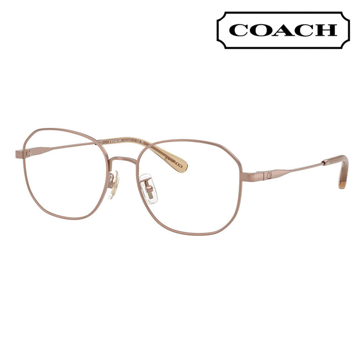 【正規品販売店】度なし1.55レンズ交換+0円 コーチ メガネ  HC5187D 9414 54 COACH ラウンド メタル アジアンデザイン レディース