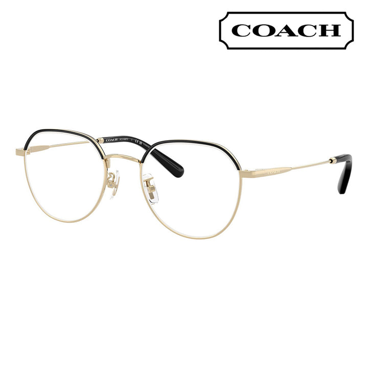 【正規品販売店】度なし1.55レンズ交換+0円 コーチ メガネ  HC5188TD 9346 51 COACH クラウンパント メタル アジアンデザイン レディース