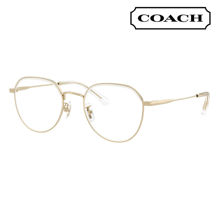 【正規品販売店】度なし1.55レンズ交換+0円 コーチ メガネ  HC5188TD 9464 51 COACH クラウンパント メタル アジアンデザイン レディース