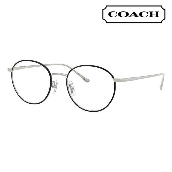 【正規品販売店】度なし1.55レンズ交換+0円 コーチ メガネ  HC5190TD 9001 51 COACH ラウンド メタル チタン アジアンデザイン メンズ