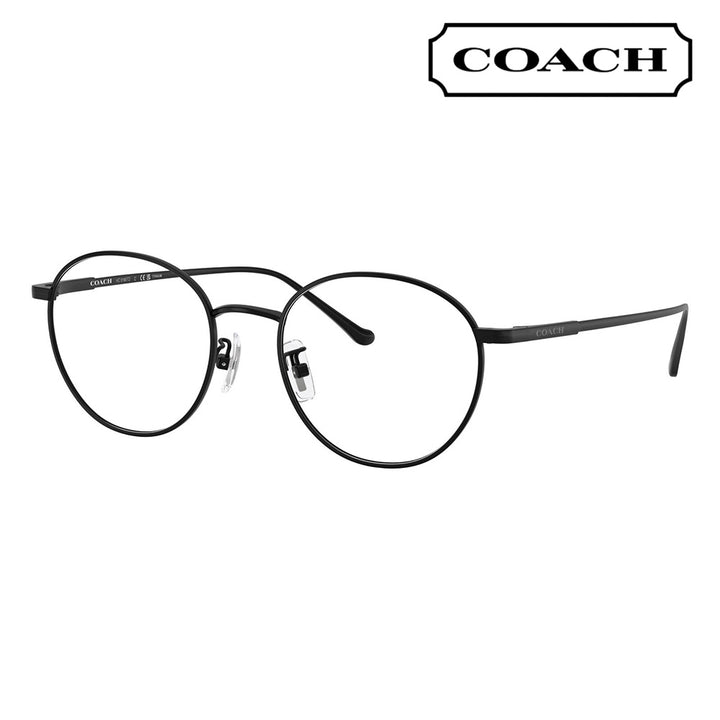【正規品販売店】度なし1.55レンズ交換+0円 コーチ メガネ  HC5190TD 9003 51 COACH ラウンド メタル チタン アジアンデザイン メンズ