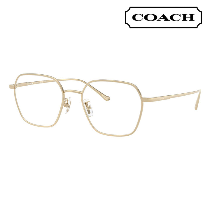 【正規品販売店】度なし1.55レンズ交換+0円 コーチ メガネ  HC5191TD 9005 53 COACH イレギュラー メタル チタン アジアンデザイン メンズ
